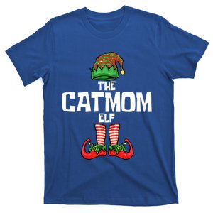 Cat Mom Elf Mother Christmas Matching Family Gift T-Shirt