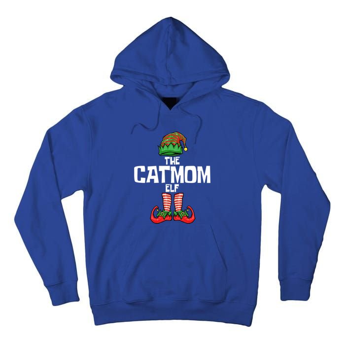 Cat Mom Elf Mother Christmas Matching Family Gift Tall Hoodie