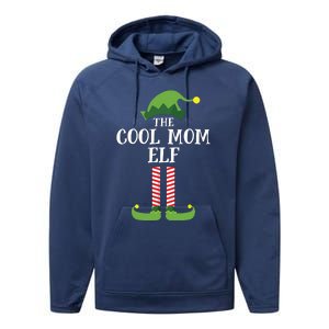 Cool Mom Elf Matching Family Group Christmas Party Performance Fleece Hoodie