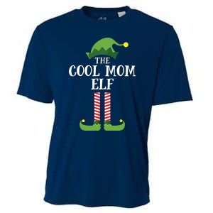 Cool Mom Elf Matching Family Group Christmas Party Cooling Performance Crew T-Shirt