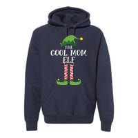 Cool Mom Elf Matching Family Group Christmas Party Premium Hoodie