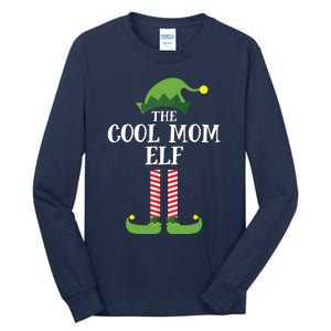 Cool Mom Elf Matching Family Group Christmas Party Tall Long Sleeve T-Shirt