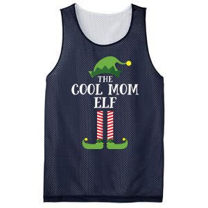 Cool Mom Elf Matching Family Group Christmas Party Mesh Reversible Basketball Jersey Tank