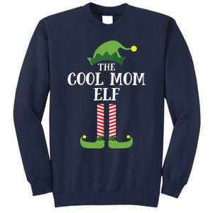 Cool Mom Elf Matching Family Group Christmas Party Tall Sweatshirt