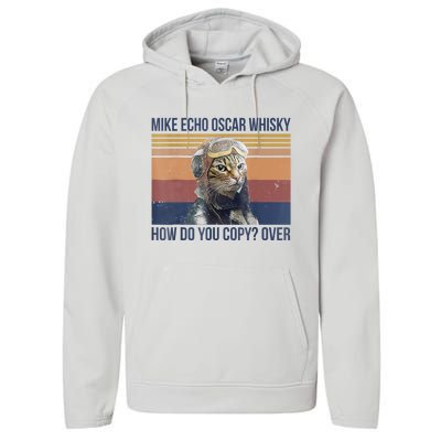 Cat Mike Echo Oscar Whisky How Do You Copy Over Vintage Performance Fleece Hoodie