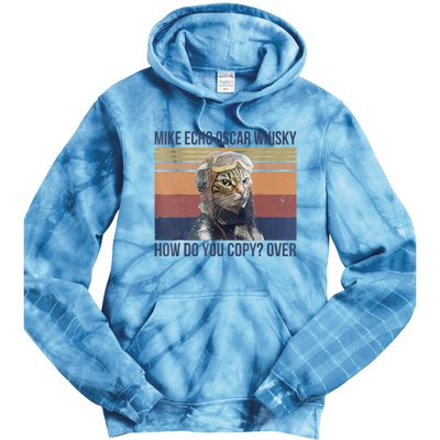 Cat Mike Echo Oscar Whisky How Do You Copy Over Vintage Tie Dye Hoodie