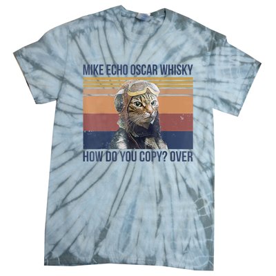 Cat Mike Echo Oscar Whisky How Do You Copy Over Vintage Tie-Dye T-Shirt