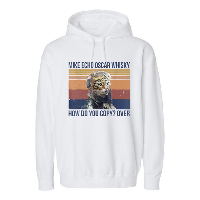 Cat Mike Echo Oscar Whisky How Do You Copy Over Vintage Garment-Dyed Fleece Hoodie