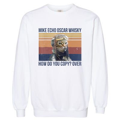 Cat Mike Echo Oscar Whisky How Do You Copy Over Vintage Garment-Dyed Sweatshirt