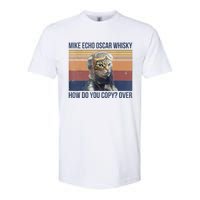 Cat Mike Echo Oscar Whisky How Do You Copy Over Vintage Softstyle CVC T-Shirt