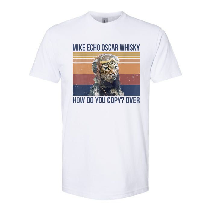 Cat Mike Echo Oscar Whisky How Do You Copy Over Vintage Softstyle CVC T-Shirt