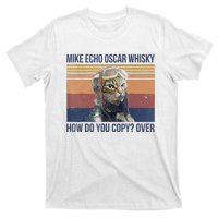 Cat Mike Echo Oscar Whisky How Do You Copy Over Vintage T-Shirt