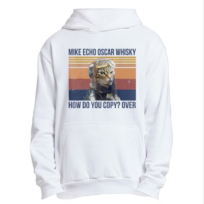 Cat Mike Echo Oscar Whisky How Do You Copy Over Vintage Urban Pullover Hoodie