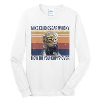 Cat Mike Echo Oscar Whisky How Do You Copy Over Vintage Tall Long Sleeve T-Shirt