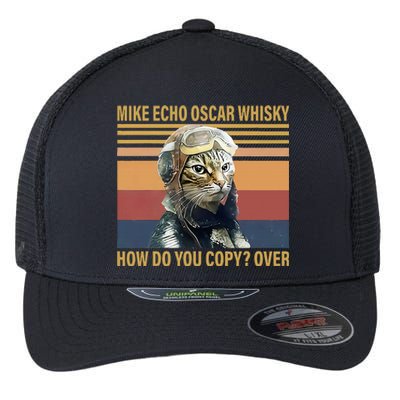 Cat Mike Echo Oscar Whisky How Do You Copy Over Vintage Flexfit Unipanel Trucker Cap