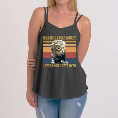 Cat Mike Echo Oscar Whisky How Do You Copy Over Vintage Women's Strappy Tank