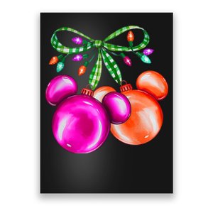 Christmas Mouse Ears Coquette Bow Holiday Festive Mouse Ears Coquette Poster