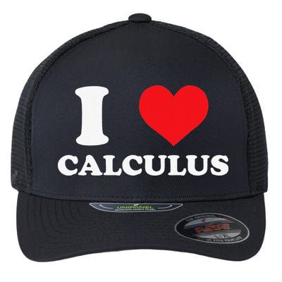 Calculus Mathematics Equation Calculations I Love Calculus Flexfit Unipanel Trucker Cap