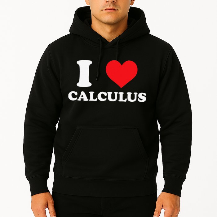 Calculus Mathematics Equation Calculations I Love Calculus Hoodie