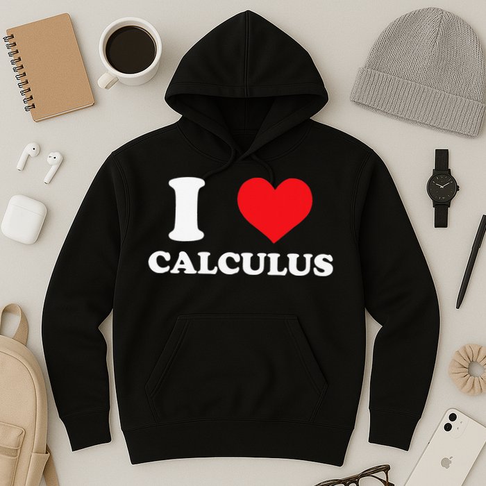 Calculus Mathematics Equation Calculations I Love Calculus Hoodie