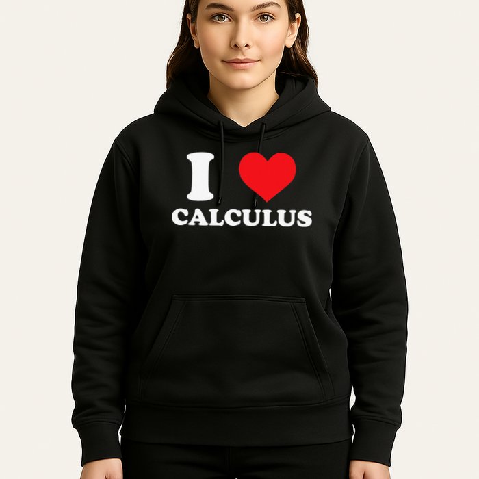 Calculus Mathematics Equation Calculations I Love Calculus Hoodie