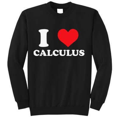 Calculus Mathematics Equation Calculations I Love Calculus Sweatshirt