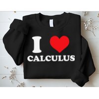 Calculus Mathematics Equation Calculations I Love Calculus Sweatshirt