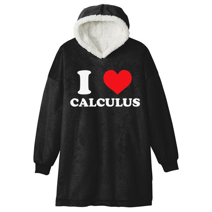 Calculus Mathematics Equation Calculations I Love Calculus Hooded Wearable Blanket