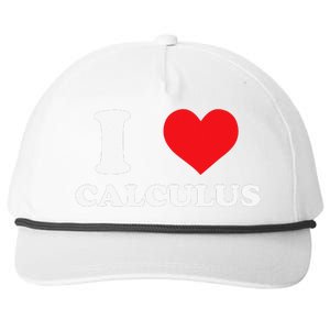 Calculus Mathematics Equation Calculations I Love Calculus Snapback Five-Panel Rope Hat