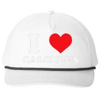 Calculus Mathematics Equation Calculations I Love Calculus Snapback Five-Panel Rope Hat