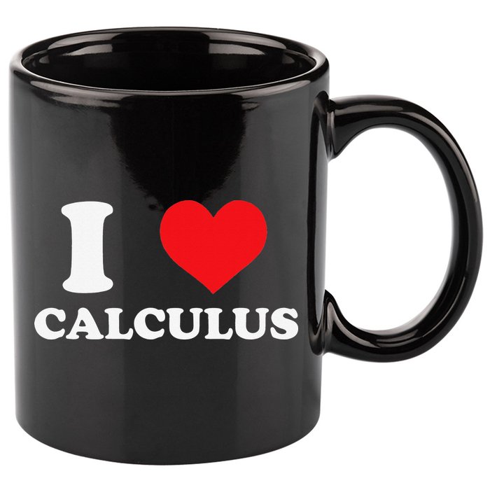 Calculus Mathematics Equation Calculations I Love Calculus 11oz C Handle Ceramic Mug