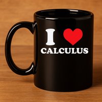 Calculus Mathematics Equation Calculations I Love Calculus 11oz C Handle Ceramic Mug