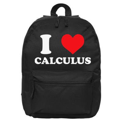 Calculus Mathematics Equation Calculations I Love Calculus 16 in Basic Backpack