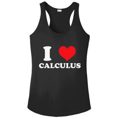 Calculus Mathematics Equation Calculations I Love Calculus Ladies PosiCharge Competitor Racerback Tank