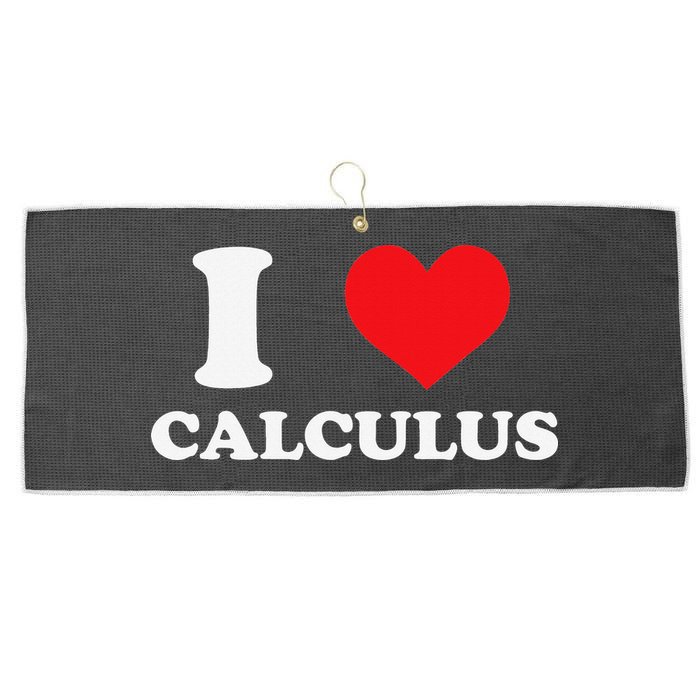 Calculus Mathematics Equation Calculations I Love Calculus Large Microfiber Waffle Golf Towel