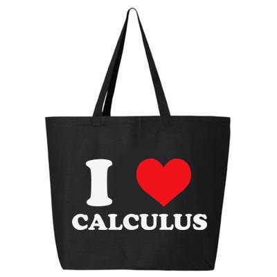 Calculus Mathematics Equation Calculations I Love Calculus 25L Jumbo Tote