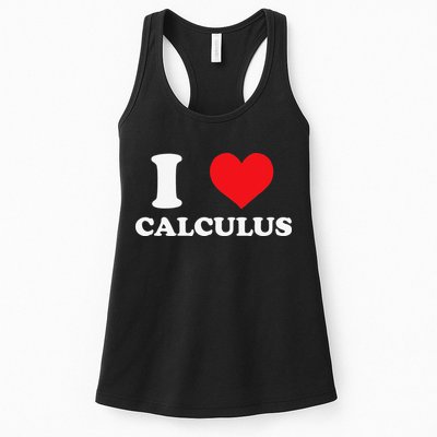 Calculus Mathematics Equation Calculations I Love Calculus Womens Tank Top