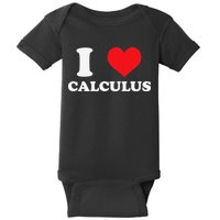 Calculus Mathematics Equation Calculations I Love Calculus Baby Bodysuit