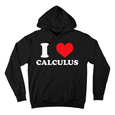 Calculus Mathematics Equation Calculations I Love Calculus Tall Hoodie