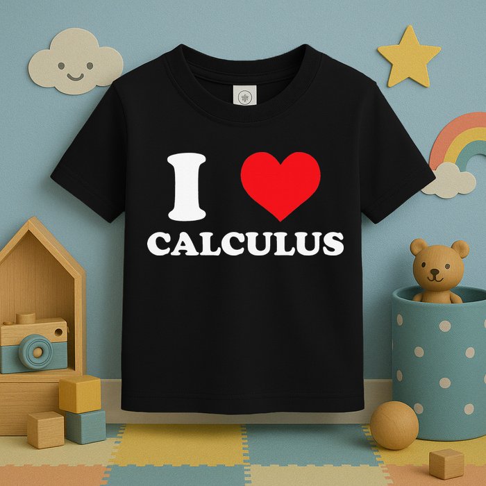 Calculus Mathematics Equation Calculations I Love Calculus Toddler T-Shirt