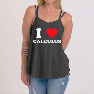 Calculus Mathematics Equation Calculations I Love Calculus Women's Strappy Tank