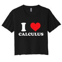 Calculus Mathematics Equation Calculations I Love Calculus Crop Top