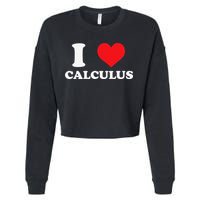 Calculus Mathematics Equation Calculations I Love Calculus Cropped Pullover Crew