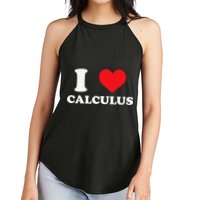 Calculus Mathematics Equation Calculations I Love Calculus Women's Perfect Tri Rocker Tank