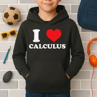Calculus Mathematics Equation Calculations I Love Calculus Kids Hoodie