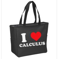 Calculus Mathematics Equation Calculations I Love Calculus Zip Tote Bag