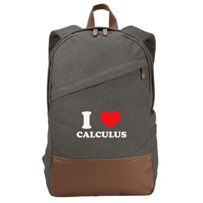 Calculus Mathematics Equation Calculations I Love Calculus Cotton Canvas Backpack
