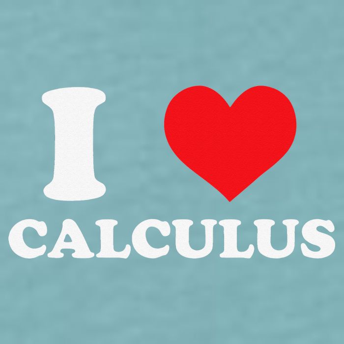 Calculus Mathematics Equation Calculations I Love Calculus Sueded Cloud Jersey T-Shirt