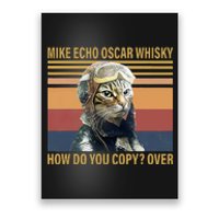 Cat Mike Echo Oscar Whisky How Do You Copy Over Vintage Poster