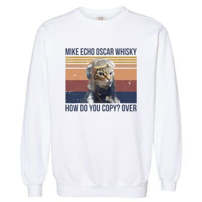 Cat Mike Echo Oscar Whisky How Do You Copy Over Vintage Garment-Dyed Sweatshirt